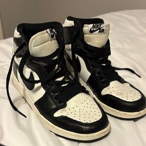 Nike Black and White High-Top Sneakers